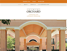 Tablet Screenshot of orchardretirement.com